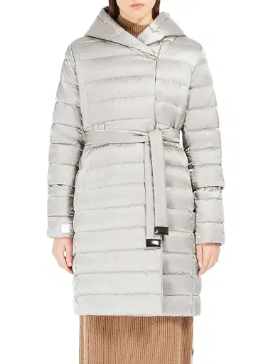 Max Mara Women's Reversible Down Jacket in Water Repellent Satin - Ivory - Size 10 | Thumbnail 2 Max Mara Women's Reversible Down Jacket in Water Repellent Satin - Ivory - Size 10 | Thumbnail 2