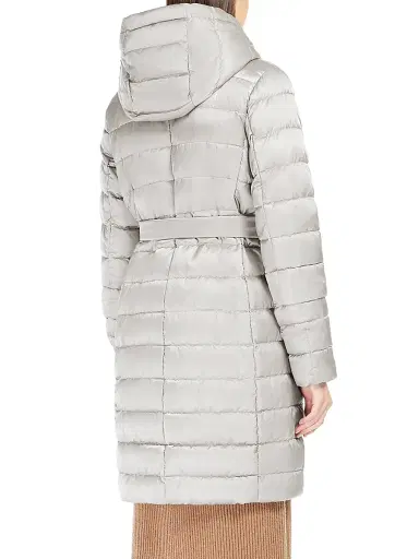 Max Mara Women's Reversible Down Jacket in Water Repellent Satin - Ivory - Size 10 | Thumbnail 3 Max Mara Women's Reversible Down Jacket in Water Repellent Satin - Ivory - Size 10 | Thumbnail 3