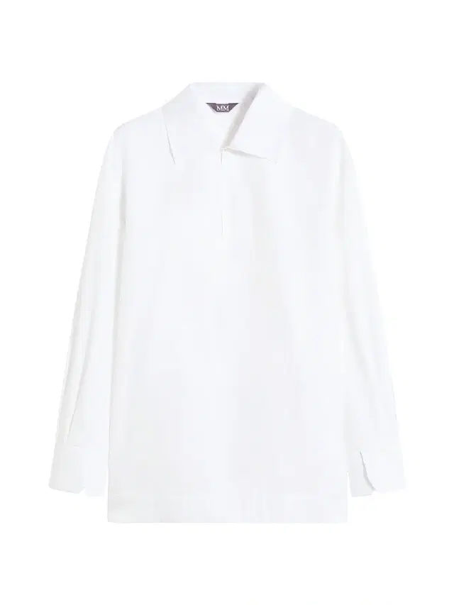 MM Max Mara Women's Cotton Satin Shirt - Optical White