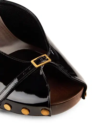 Versace Women's 105MM Studded Leather Clogs | Thumbnail 6 Versace Women's 105MM Studded Leather Clogs | Thumbnail 6