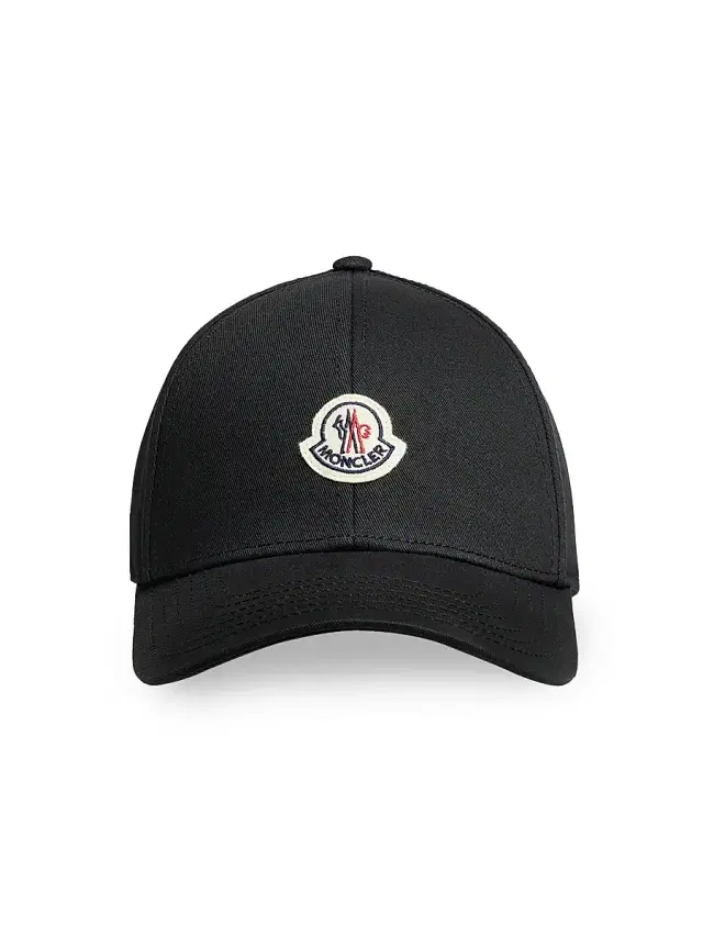 Moncler Men's Baseball Hat in Cotton Gabardine - Black