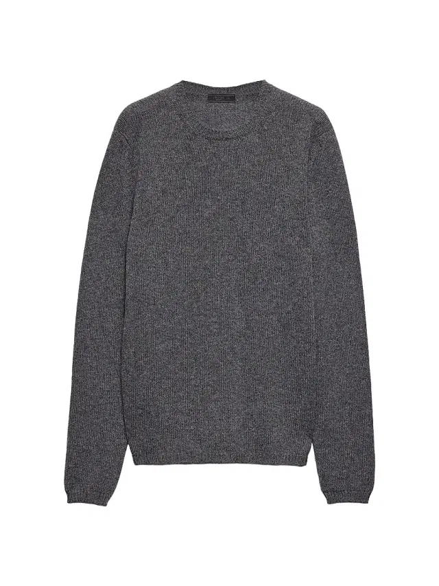 Men's Cashmere Crewneck Sweater - Grey