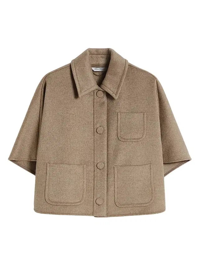 Women's Light Weight Cashmere Cape - Tawny Bronze Brown