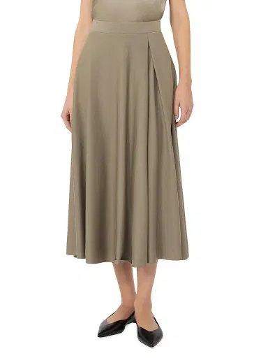MM Max Mara Women's Flared Milano Knit Jersey Skirt | Thumbnail 2