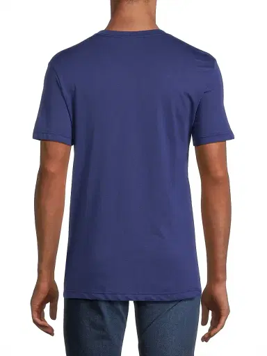 Versace Jeans Couture Men's Logo Cotton T-Shirt - Steel Blue Gold - Size XS | Thumbnail 5
