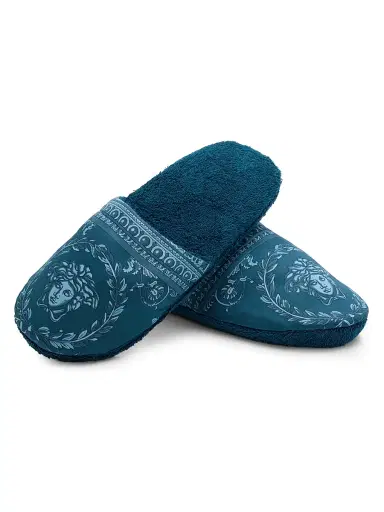 Versace Men's I Heart Baroque Cotton Terry Slippers | Thumbnail 5 Versace Men's I Heart Baroque Cotton Terry Slippers | Thumbnail 5