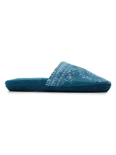 Versace Men's I Heart Baroque Cotton Terry Slippers | Thumbnail 1 Versace Men's I Heart Baroque Cotton Terry Slippers | Thumbnail 1