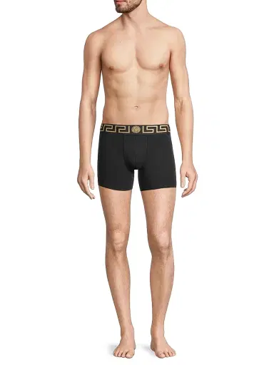 Versace Men's 2-Pack Trunk Boxer Briefs | Thumbnail 2 Versace Men's 2-Pack Trunk Boxer Briefs | Thumbnail 2