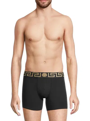 Versace Men's 2-Pack Trunk Boxer Briefs | Thumbnail 3 Versace Men's 2-Pack Trunk Boxer Briefs | Thumbnail 3