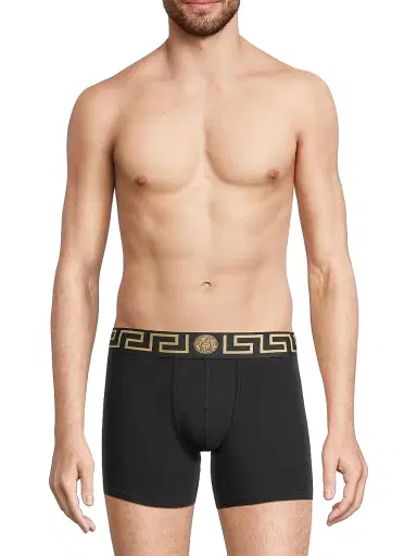 Versace Men's 2-Pack Trunk Boxer Briefs | Thumbnail 1 Versace Men's 2-Pack Trunk Boxer Briefs | Thumbnail 1