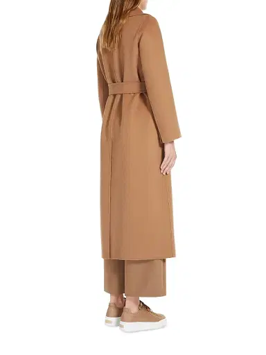 Max Mara Women's Poldo Wool Belted Wrap Coat - Camel - Size 16 | Thumbnail 4 Max Mara Women's Poldo Wool Belted Wrap Coat - Camel - Size 16 | Thumbnail 4