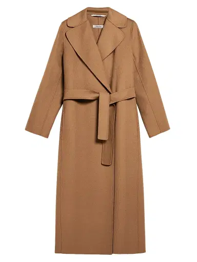 Max Mara Women's Poldo Wool Belted Wrap Coat - Camel - Size 16 | Thumbnail 1 Max Mara Women's Poldo Wool Belted Wrap Coat - Camel - Size 16 | Thumbnail 1