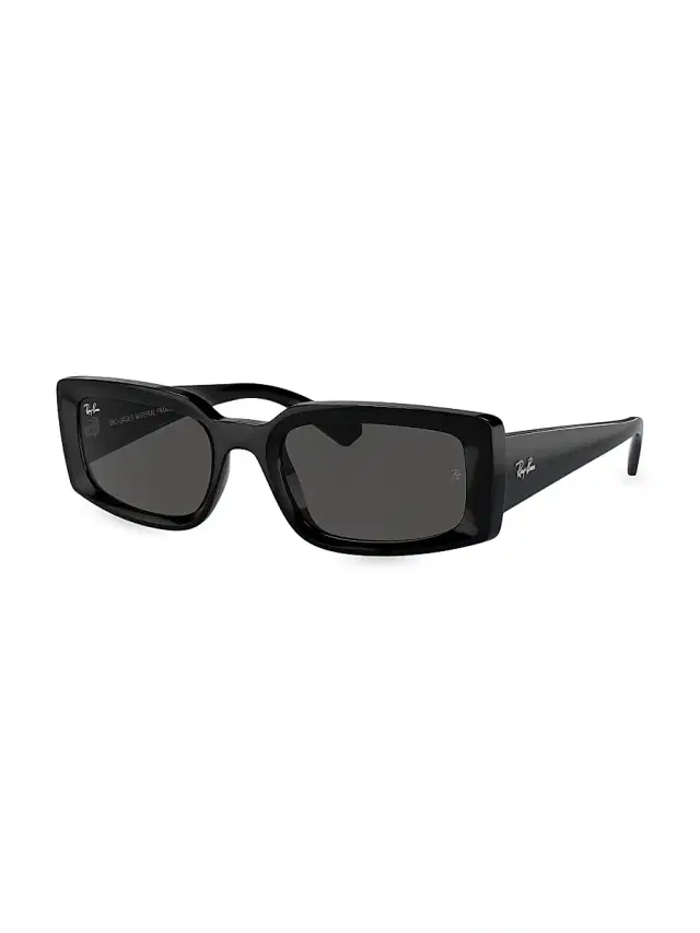 Ray-Ban Women's RB4395 54MM Rectangular Sunglasses - Black Dark Grey