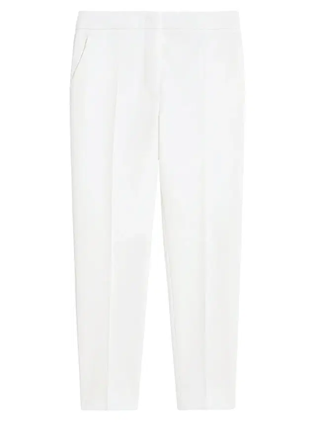 Women's Viscose Jersey Trousers - White