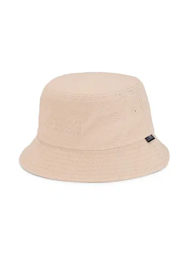 MM6 Maison Margiela Men's Logo Cotton Canvas Bucket Hat - Pink | Thumbnail 1