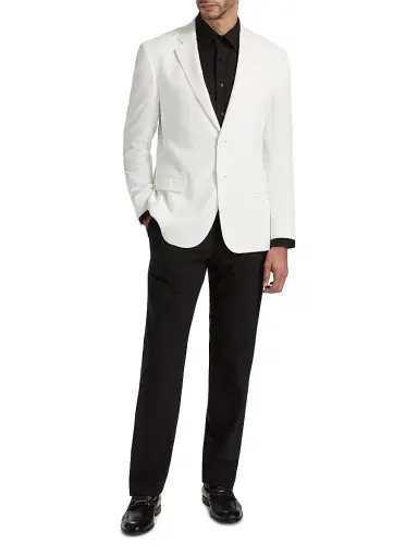 Emporio Armani Men's Tailored Sports Jacket - White - Size 48 | Thumbnail 2 Emporio Armani Men's Tailored Sports Jacket - White - Size 48 | Thumbnail 2