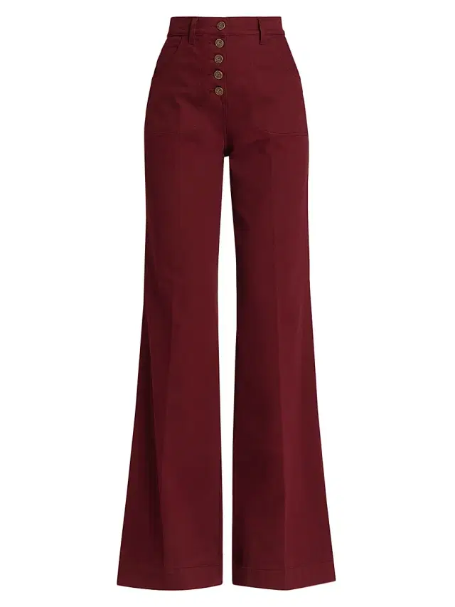 Etro Women's Wide-Leg Jeans - Melanzana Scurissimo