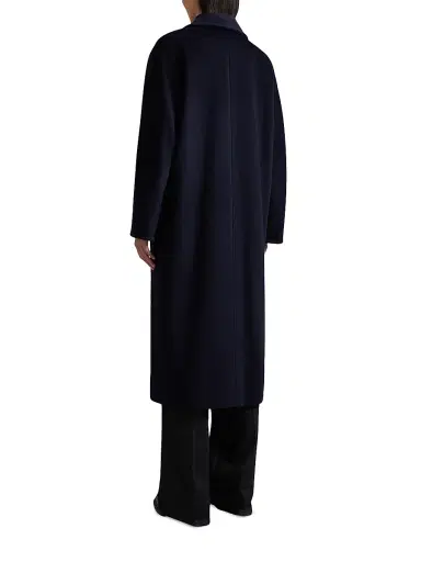 Max Mara Women's 101801 Icon Madame Wool Cashmere Double-Breasted Coat - Ultramarine - Size 0 | Thumbnail 3