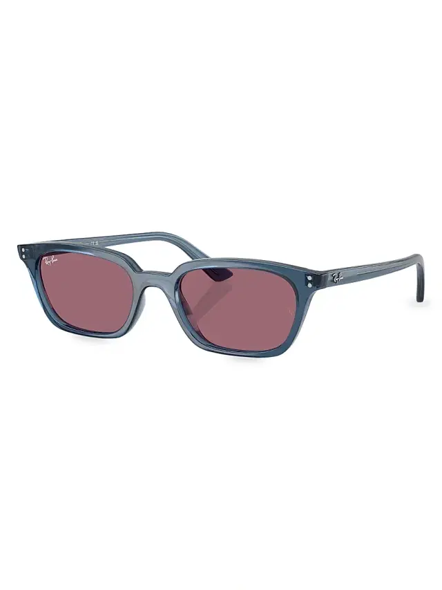 Ray-Ban Women's 0RB4456 Zaya 53MM Pillow Sunglasses - Light Blue