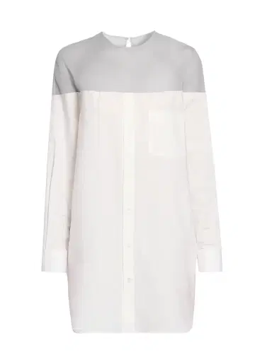 MM6 MAISON MARGIELA Women's Illusion Oversized Cotton Shirt | Thumbnail 1