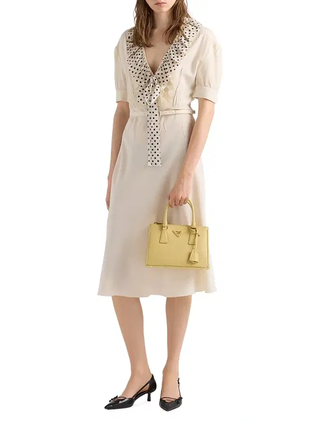 Women's  Galleria Saffiano Leather Top Handle Bag - Yellow