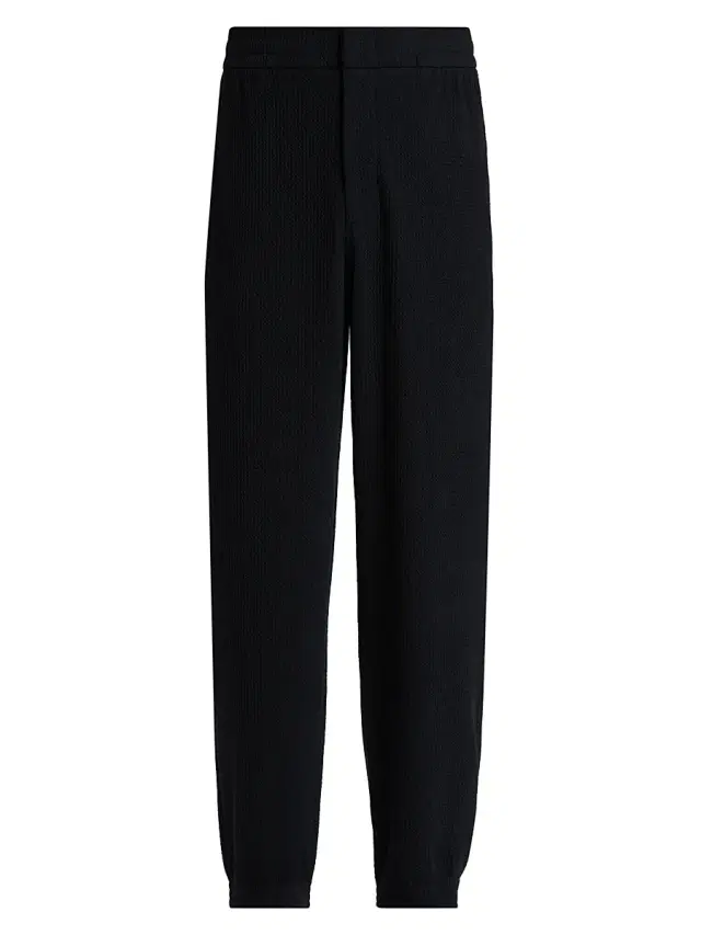 Emporio Armani Men's Textured Jersey Jogger Pants - Iconic Blue Navy