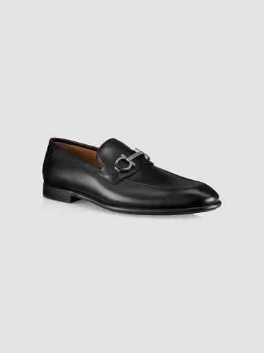 Ferragamo Men's Foster Loafers - Nero New Biscotto - Size 13 | Thumbnail 2 Ferragamo Men's Foster Loafers - Nero New Biscotto - Size 13 | Thumbnail 2