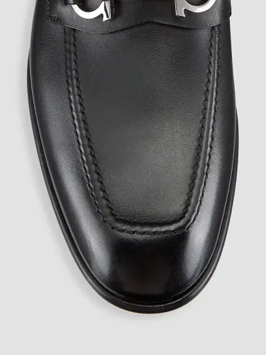 Ferragamo Men's Foster Loafers - Nero New Biscotto - Size 13 | Thumbnail 4 Ferragamo Men's Foster Loafers - Nero New Biscotto - Size 13 | Thumbnail 4