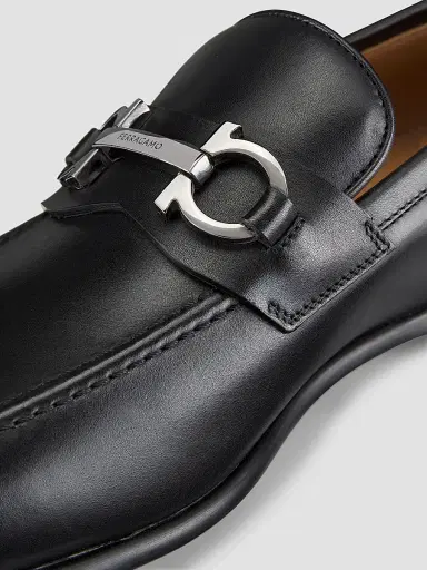 Ferragamo Men's Foster Loafers - Nero New Biscotto - Size 13 | Thumbnail 6 Ferragamo Men's Foster Loafers - Nero New Biscotto - Size 13 | Thumbnail 6