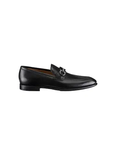 Ferragamo Men's Foster Loafers - Nero New Biscotto - Size 13 | Thumbnail 1 Ferragamo Men's Foster Loafers - Nero New Biscotto - Size 13 | Thumbnail 1
