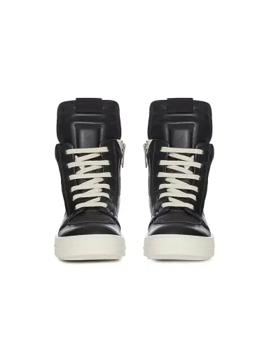 Rick Owens Little Kid's & Kid's Geobaskets Scarpe In Pelle High-Top Sneakers - Black 10 (Toddler) | Thumbnail 2