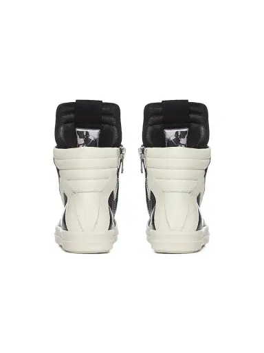 Rick Owens Little Kid's & Kid's Geobaskets Scarpe In Pelle High-Top Sneakers - Black 10 (Toddler) | Thumbnail 4