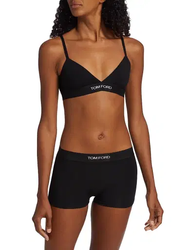 Tom Ford Women's Modal Signature Bra - Black - Size XXS | Thumbnail 3 Tom Ford Women's Modal Signature Bra - Black - Size XXS | Thumbnail 3