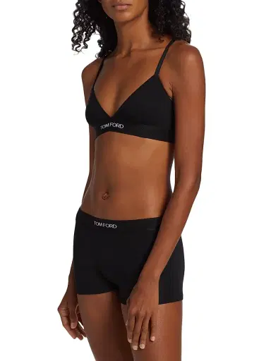 Tom Ford Women's Modal Signature Bra - Black - Size XXS | Thumbnail 4 Tom Ford Women's Modal Signature Bra - Black - Size XXS | Thumbnail 4