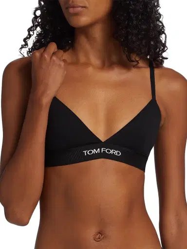 Tom Ford Women's Modal Signature Bra - Black - Size XXS | Thumbnail 6 Tom Ford Women's Modal Signature Bra - Black - Size XXS | Thumbnail 6