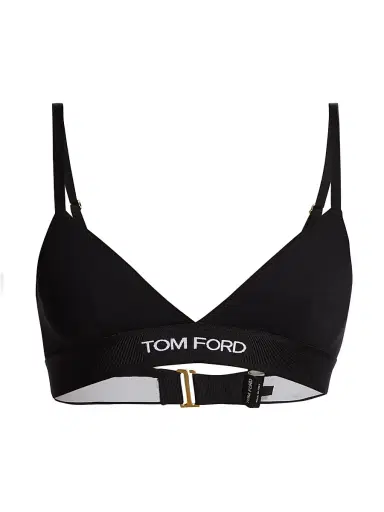 Tom Ford Women's Modal Signature Bra - Black - Size XXS | Thumbnail 1 Tom Ford Women's Modal Signature Bra - Black - Size XXS | Thumbnail 1