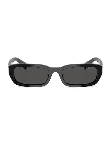 Prada Women's 53MM Rectangular Sunglasses - Dark Grey | Thumbnail 2 Prada Women's 53MM Rectangular Sunglasses - Dark Grey | Thumbnail 2