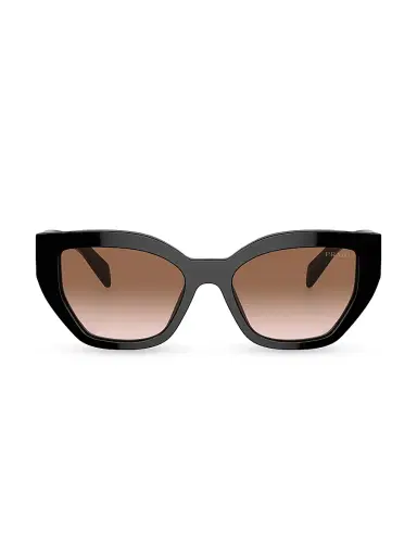 Prada Women's 53MM Butterfly Sunglasses - Black Brown Gradient | Thumbnail 2