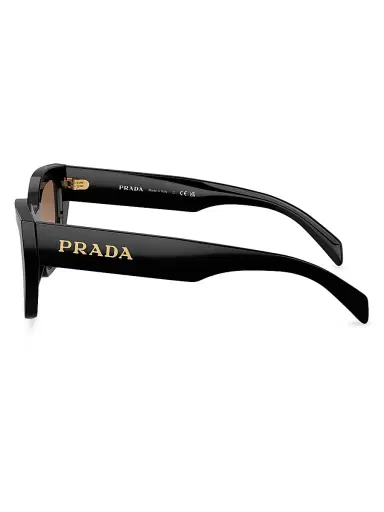 Prada Women's 53MM Butterfly Sunglasses - Black Brown Gradient | Thumbnail 3