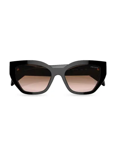 Prada Women's 53MM Butterfly Sunglasses - Black Brown Gradient | Thumbnail 5