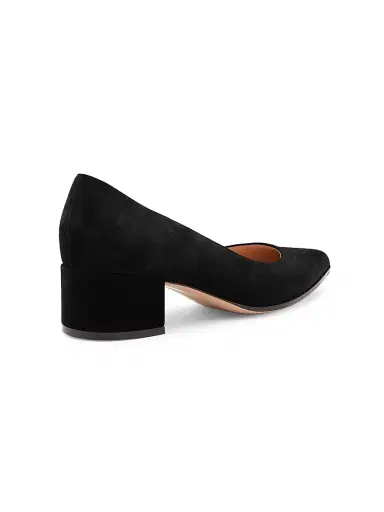 Gianvito Rossi Women's Piper 45MM Suede Block Heel Pumps - Black - Size 12 | Thumbnail 3 Gianvito Rossi Women's Piper 45MM Suede Block Heel Pumps - Black - Size 12 | Thumbnail 3