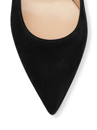 Gianvito Rossi Women's Piper 45MM Suede Block Heel Pumps - Black - Size 12 | Thumbnail 4 Gianvito Rossi Women's Piper 45MM Suede Block Heel Pumps - Black - Size 12 | Thumbnail 4