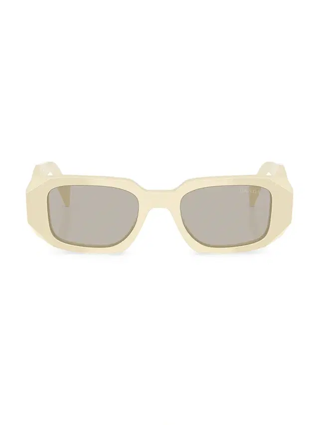Prada Women's 49MM Rectangle Sunglasses - Off White
