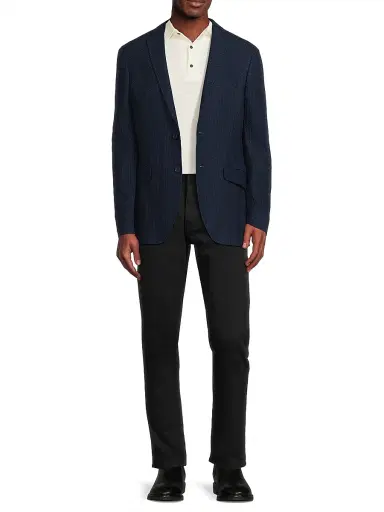 Etro Men's Roma Cotton Jacket - Navy - Size 52 | Thumbnail 2