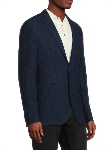 Etro Men's Roma Cotton Jacket - Navy - Size 52 | Thumbnail 4