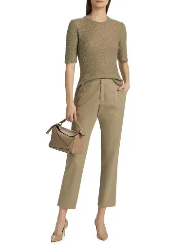 Fabiana Filippi Women's Tecno Tailored Regular-Fit Trousers | Thumbnail 2 Fabiana Filippi Women's Tecno Tailored Regular-Fit Trousers | Thumbnail 2