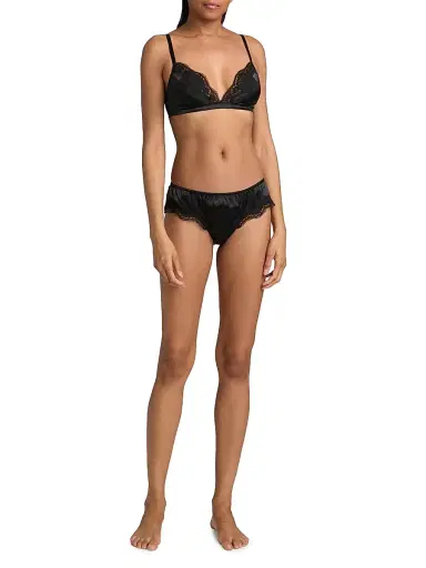 Dolce & Gabbana Women's Brasiliano Silk Hipster Brief - Nero - Size XL | Thumbnail 2 Dolce & Gabbana Women's Brasiliano Silk Hipster Brief - Nero - Size XL | Thumbnail 2