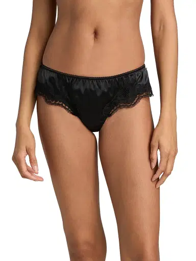Dolce & Gabbana Women's Brasiliano Silk Hipster Brief - Nero - Size XL | Thumbnail 3 Dolce & Gabbana Women's Brasiliano Silk Hipster Brief - Nero - Size XL | Thumbnail 3