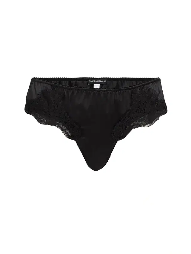 Dolce & Gabbana Women's Brasiliano Silk Hipster Brief - Nero