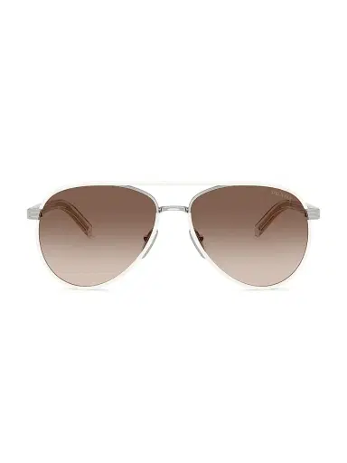 Prada Women's 59MM Aviator Sunglasses - Pale Gold Brown Gradient | Thumbnail 2 Prada Women's 59MM Aviator Sunglasses - Pale Gold Brown Gradient | Thumbnail 2